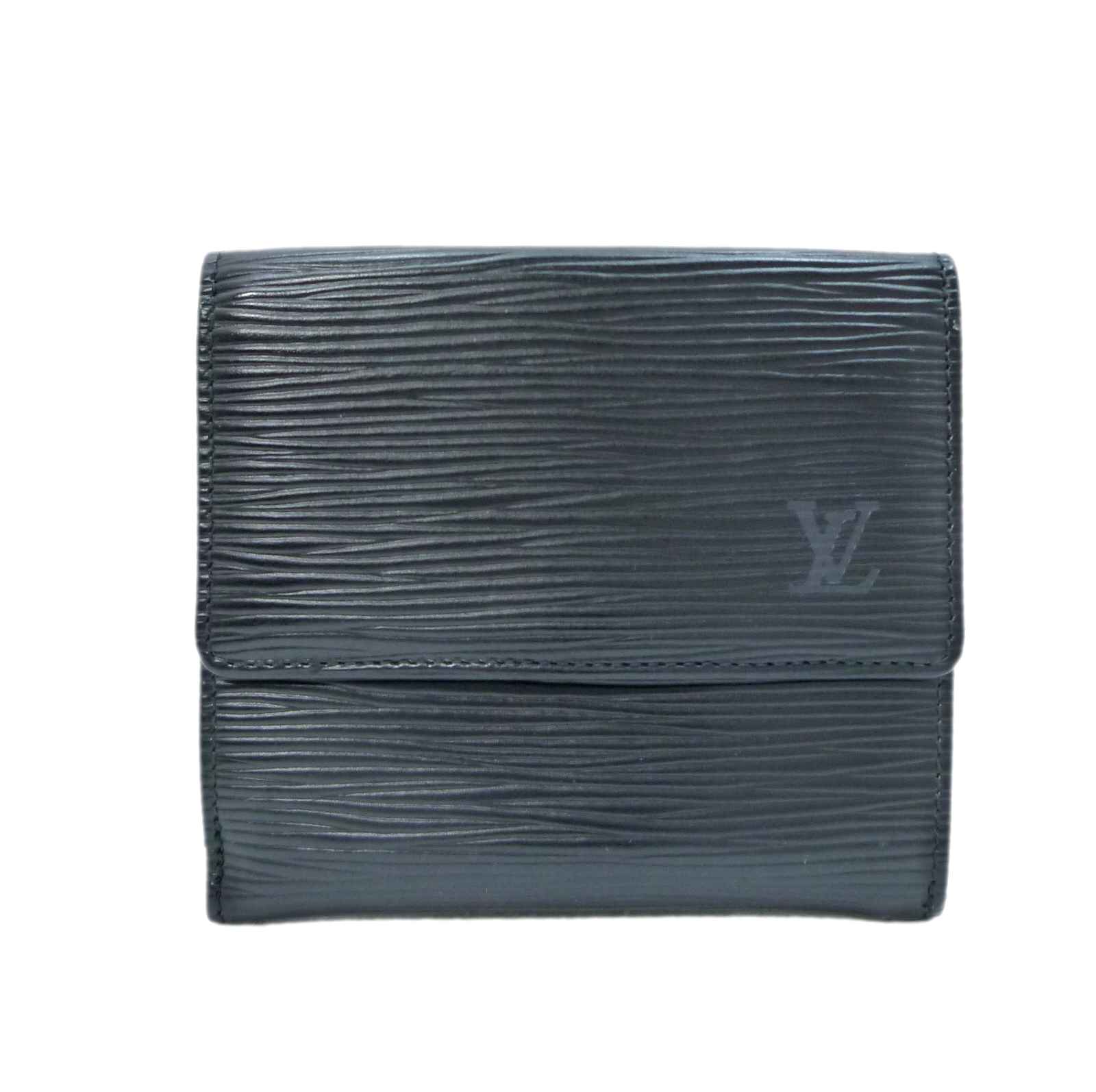 LOUIS VUITTON　三つ折財布　エピ　レザー/ブラック　M63482